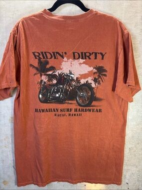 Hawaii Kauai Short Sleeve Crewneck T-Shirt - Rust